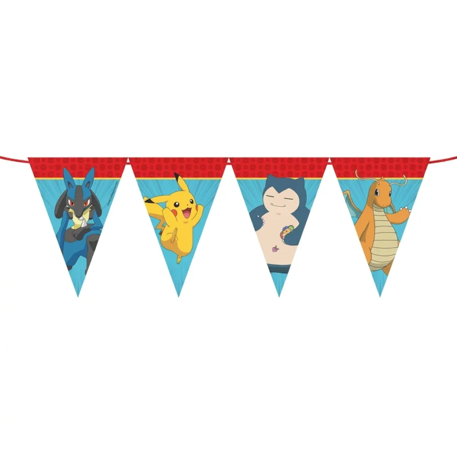 Guirlande décorative fanions POKEMON