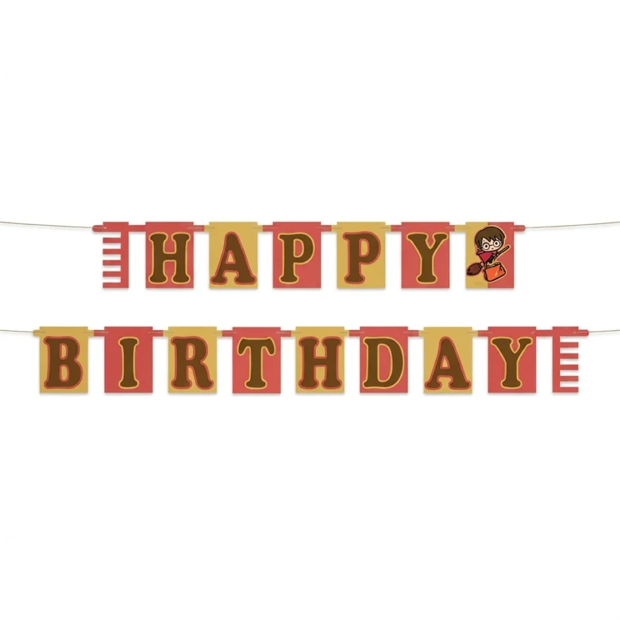 Guirlande décorative Happy Birthday HARRY POTTER