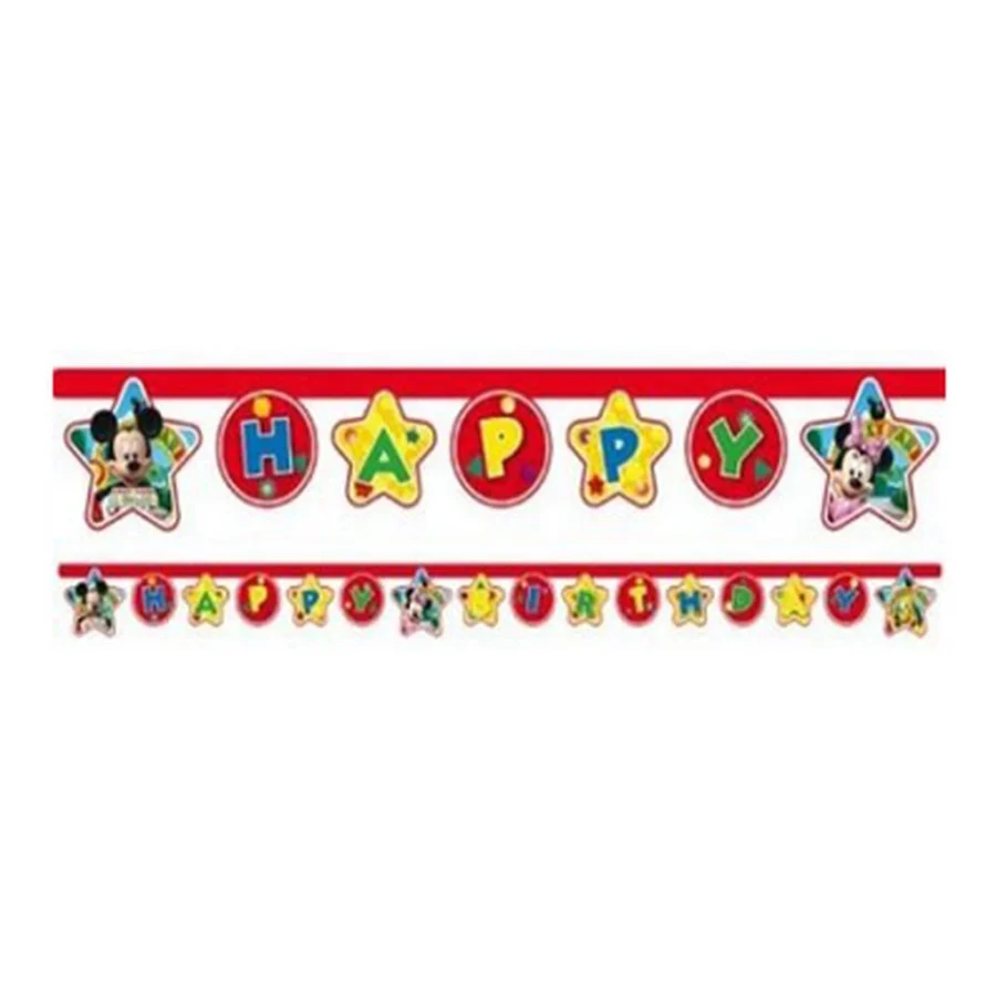 Guirlande décorative Happy Birthday MICKEY CLUB HOUSE
