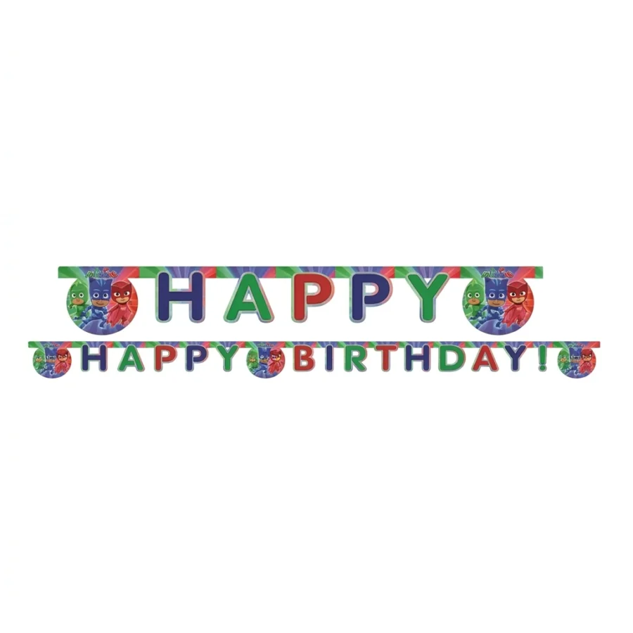 Guirlande décorative "Happy Birthday" PYJAMASQUES