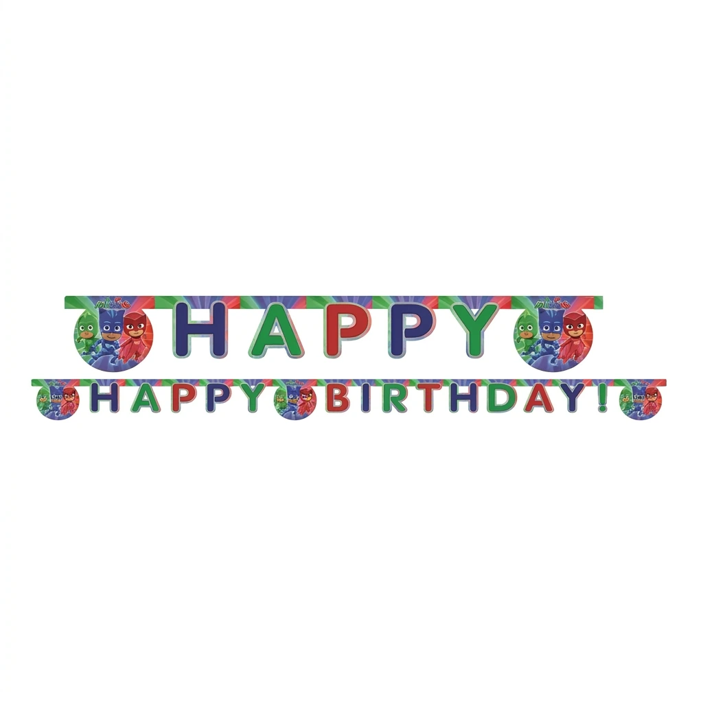 Guirlande décorative "Happy Birthday" PYJAMASQUES