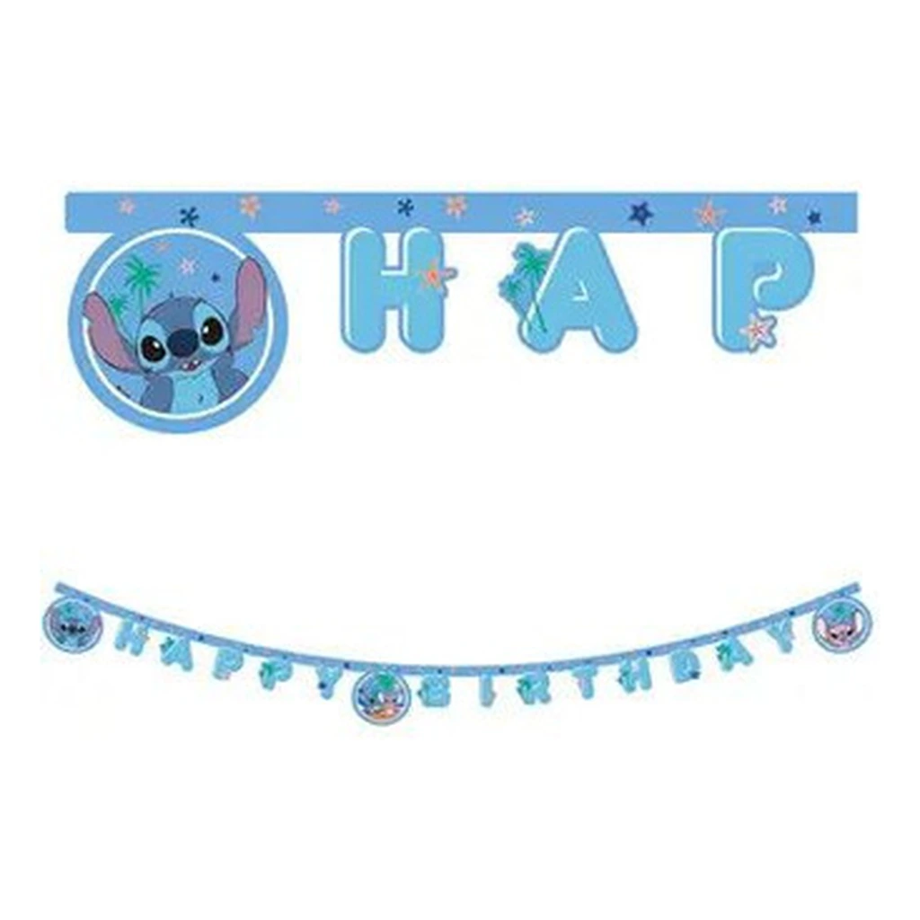 Guirlande décorative Happy Birthday STITCH