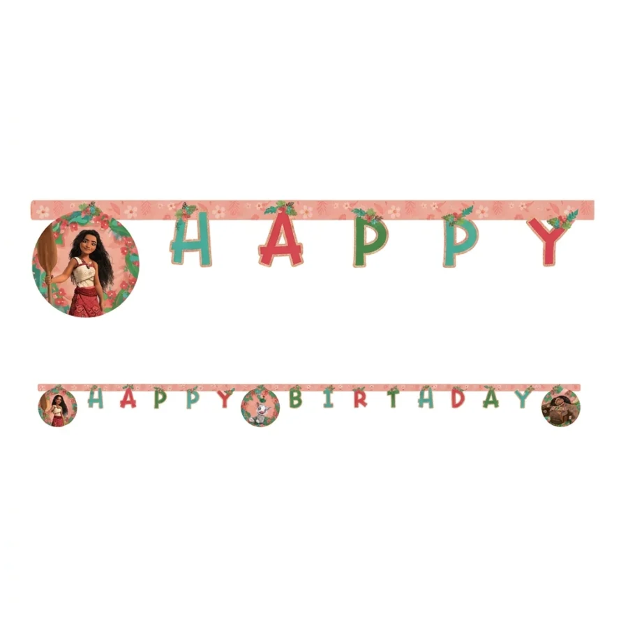 Guirlande décorative Happy Birthday VAIANA 2