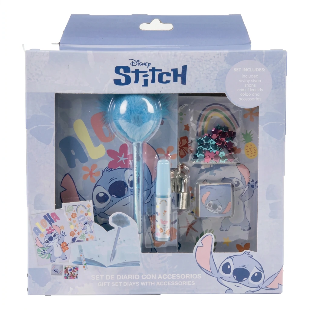 Journal intime avec accessoires STITCH Aloha