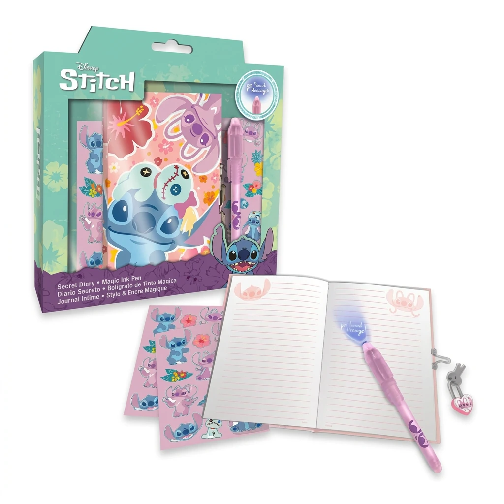 Journal intime avec stylo magique STITCH&ANGEL
