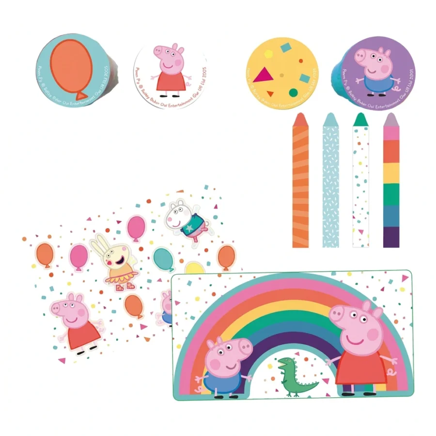Kit d'activités pour anniversaire 16pcs PEPPA PIG