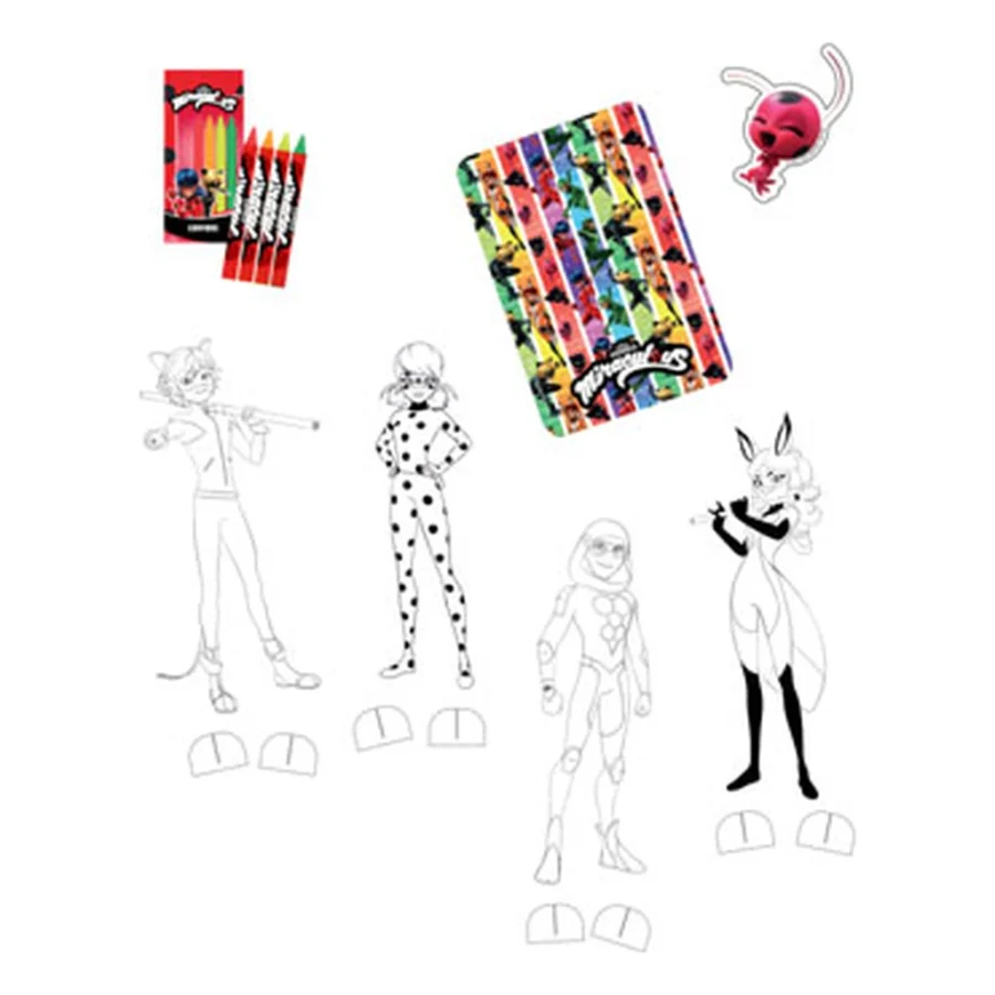 Kit d'activités pour anniversaire 24pcs MIRACULOUS LADY BUG