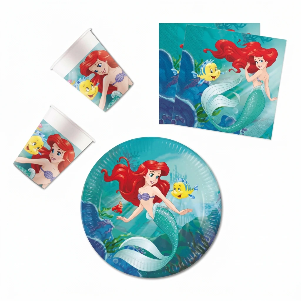 Kit éco Ariel PRINCESSES DISNEY pour 8 enfants