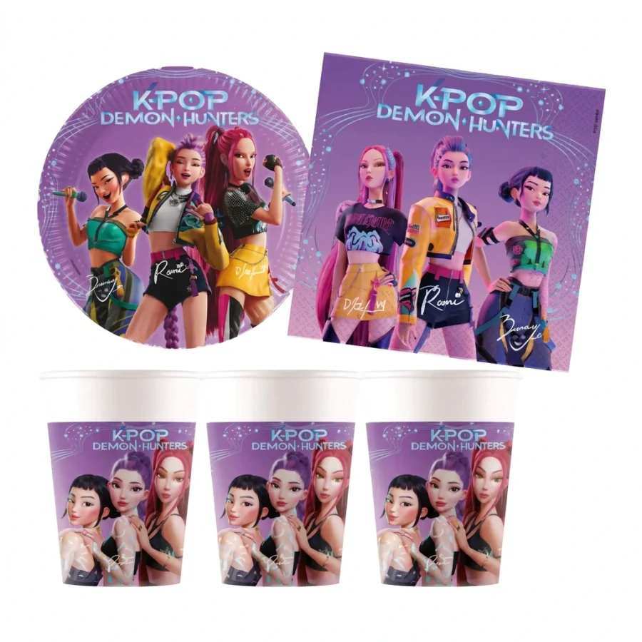 Kit éco K-POP DEMON HUNTER pour 8 enfants