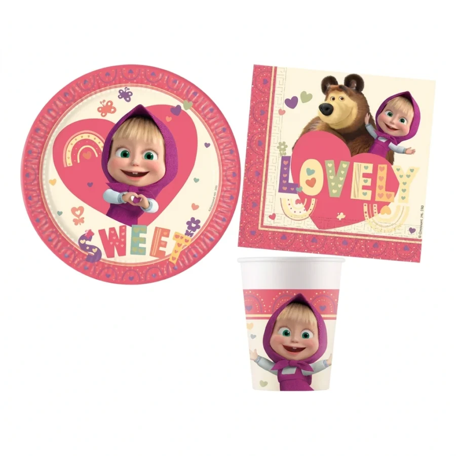Kit éco MACHA & MICHKA Sweet Heart pour 8 enfants