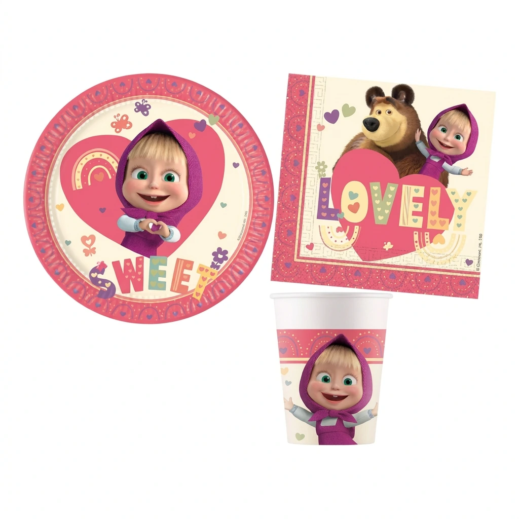 Kit éco MACHA & MICHKA Sweet Heart pour 8 enfants