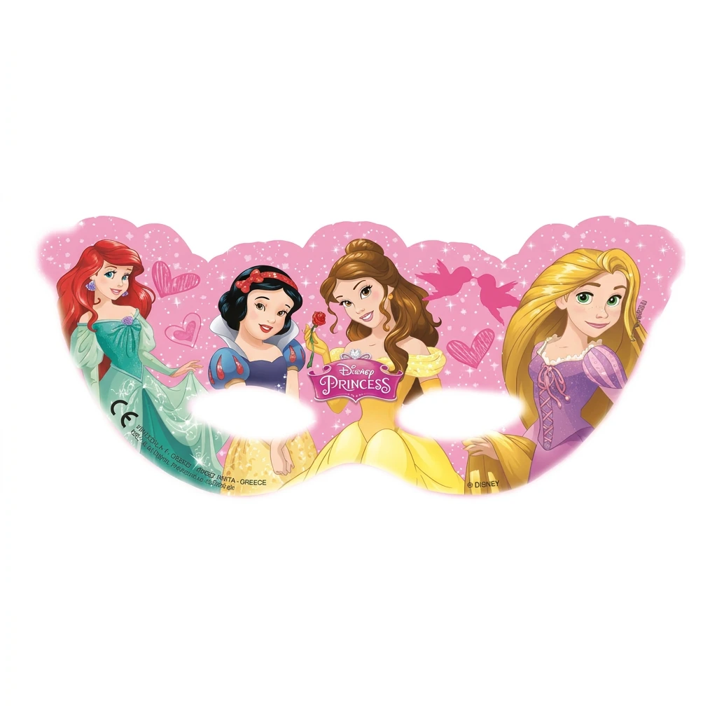 6 masques de fête PRINCESSES DISNEY