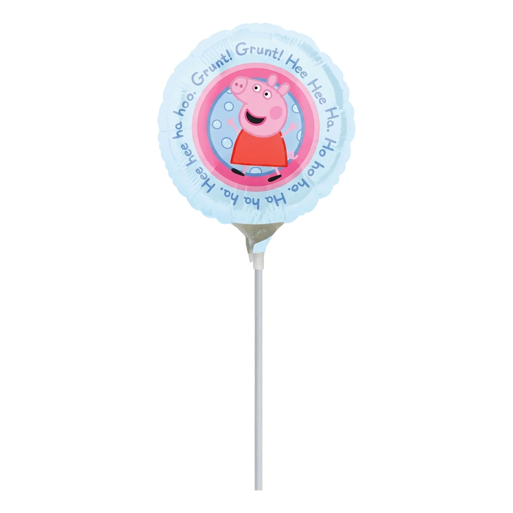Mini ballon aluminium PEPPA PIG (bleu)