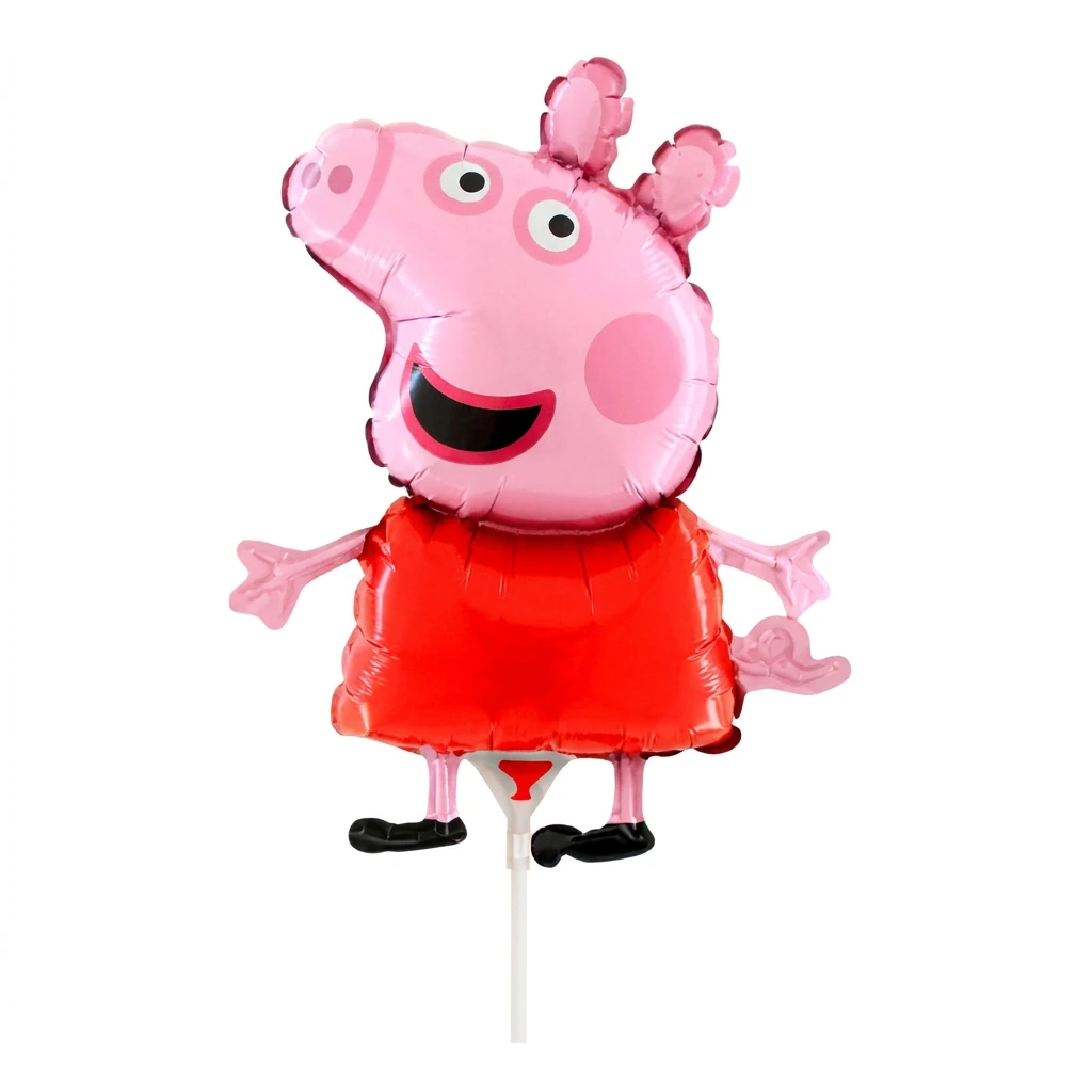Mini ballon aluminium PEPPA PIG (rouge)