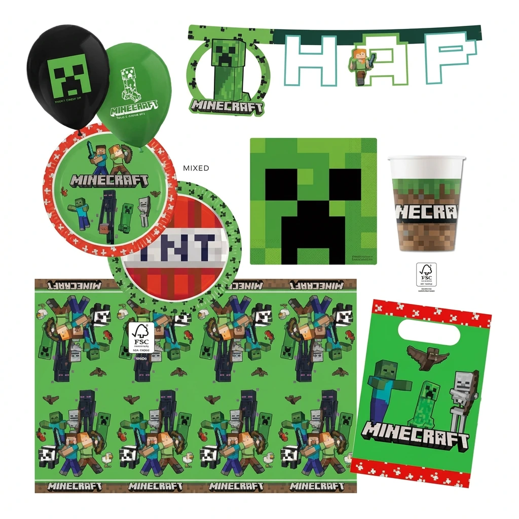Pack XL MINECRAFT pour 12/16 enfants