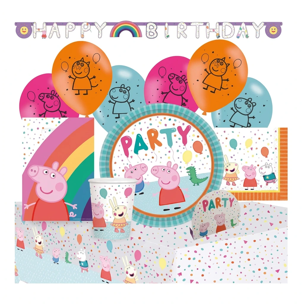 Pack XL+ PEPPA PIG "PARTY" pour 8 enfants