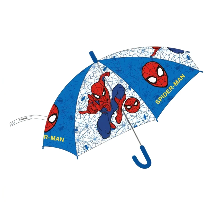 Parapluie transparent SPIDERMAN (bleu)