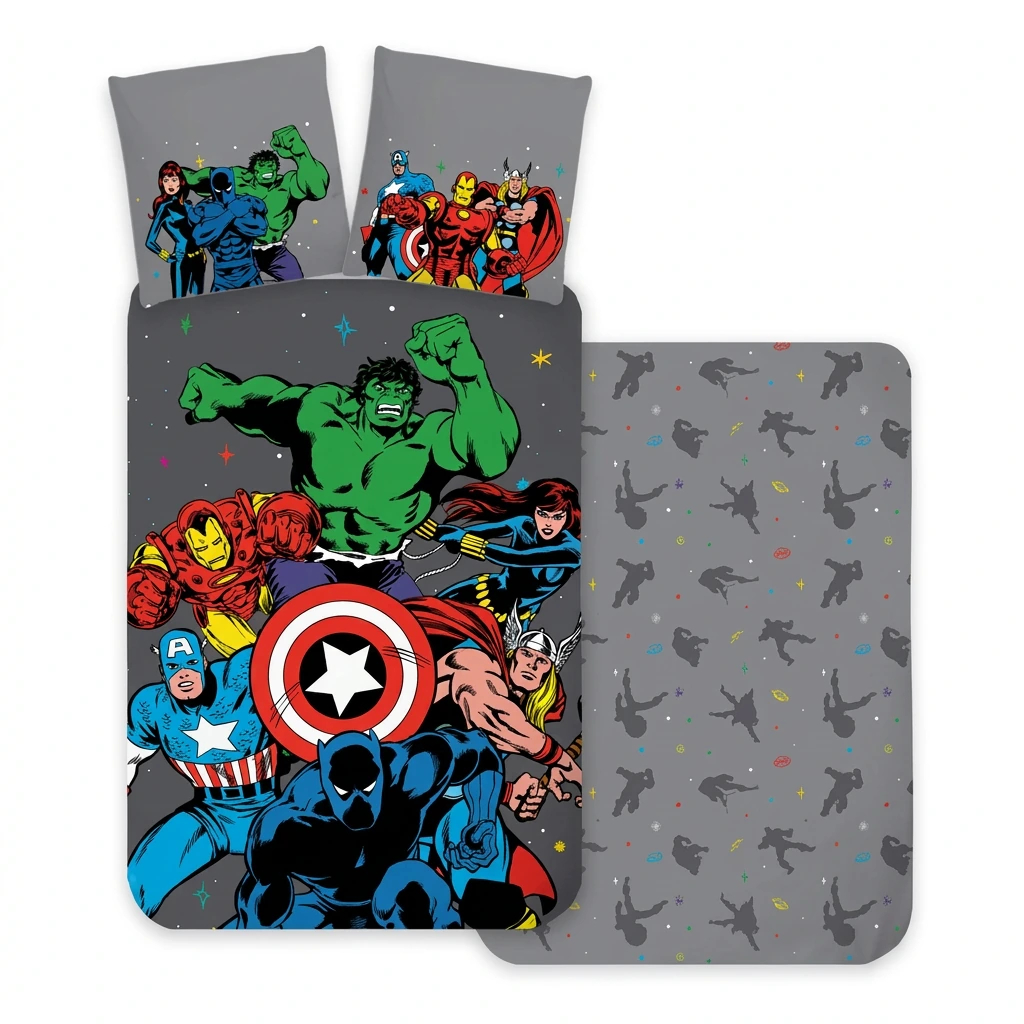 Parure housse de couette + taie AVENGERS (coton)