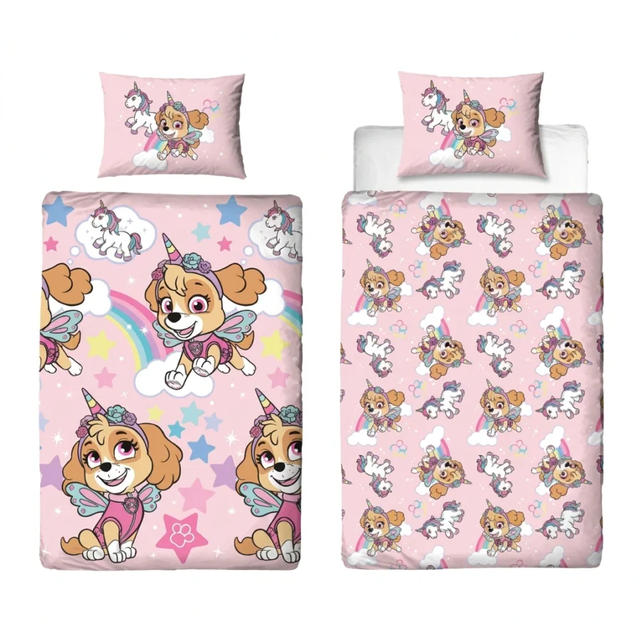 Parure housse de couette+taie Stella Licorne PATPATROUILLE (micro)