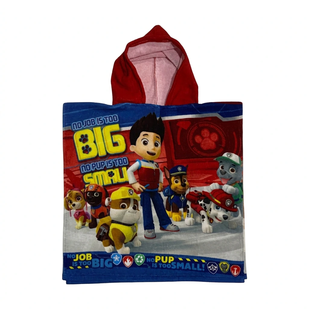 Poncho de bain à capuche PATPATROUILLE (micro)