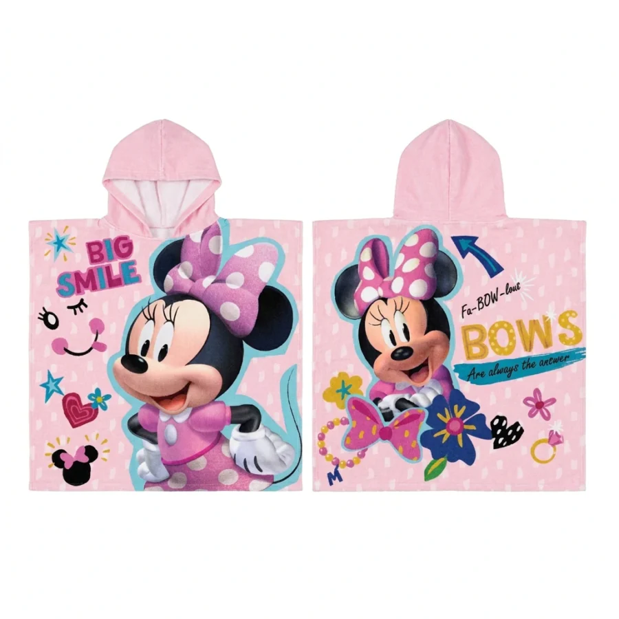 Poncho de bain MINNIE Smile (rose)