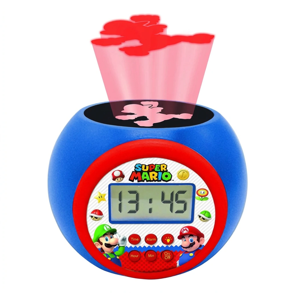 Réveil projecteur avec alarme SUPER MARIO