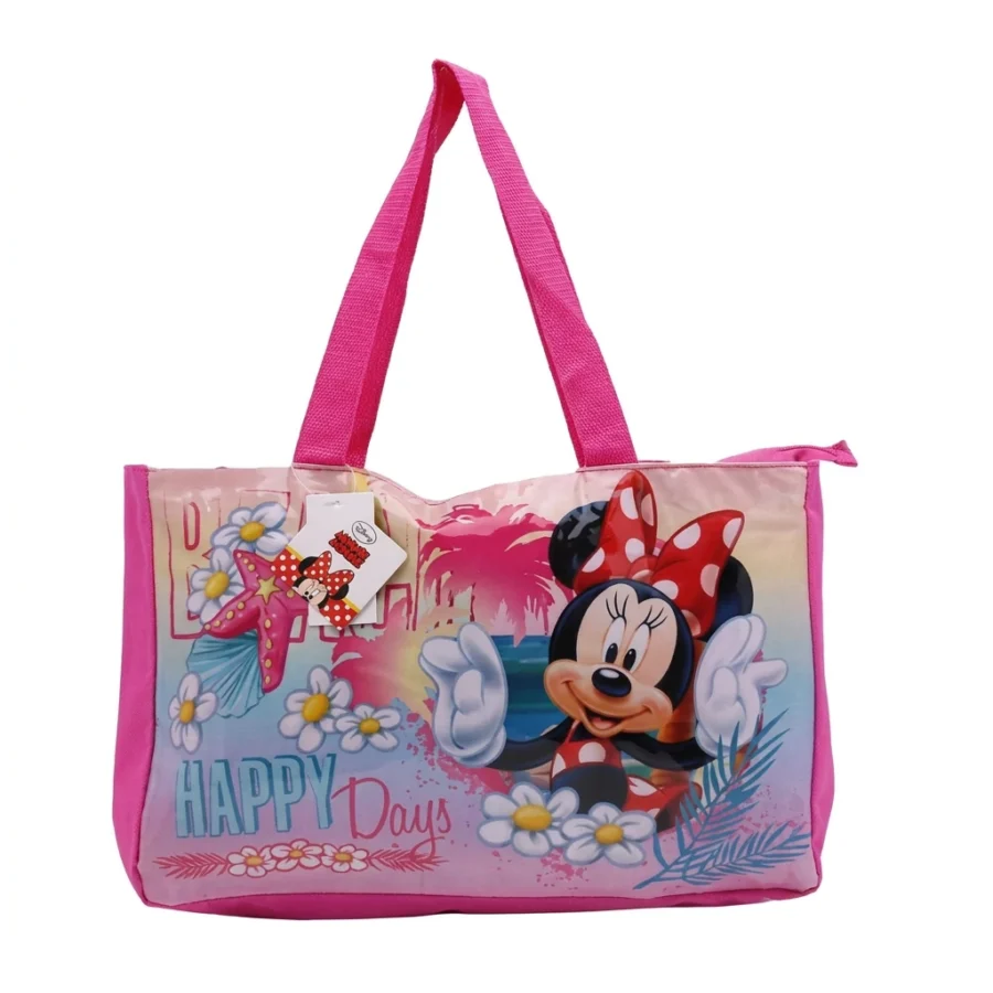 Sac de plage cabas MINNIE "Happy Days"