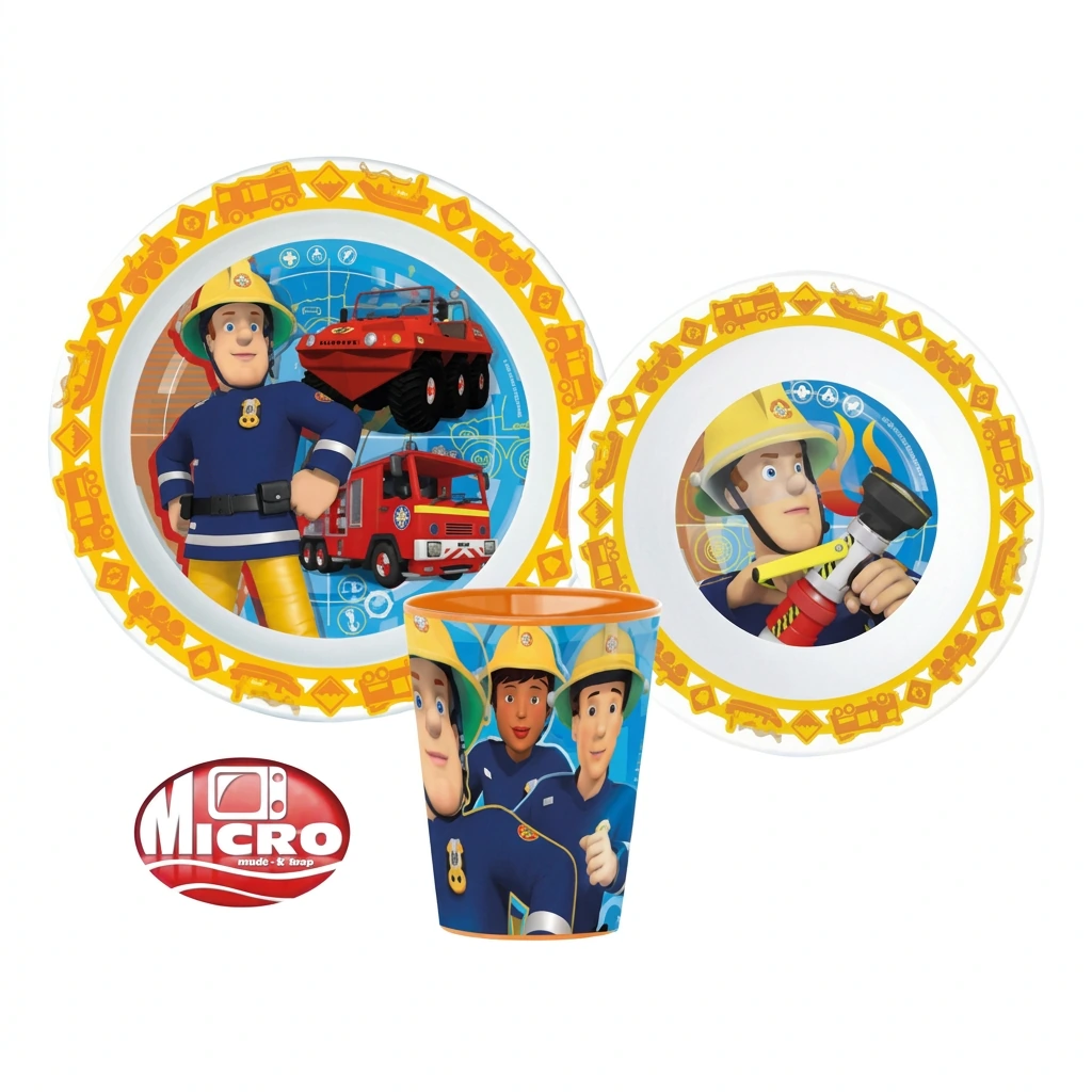 Set déjeuner 3pcs micro SAM LE POMPIER