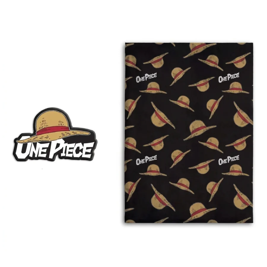 Set couverture polaire + coussin 3D ONE PIECE