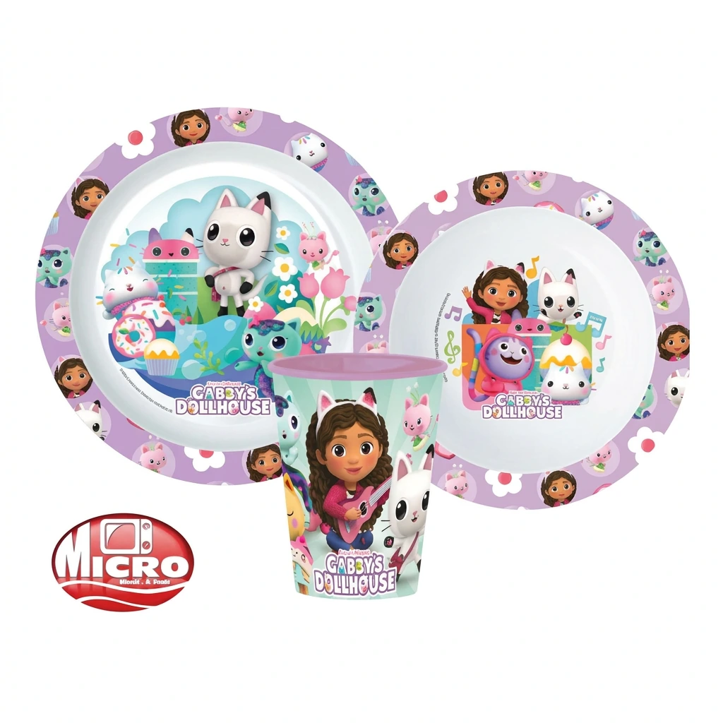 Set déjeuner 3pcs micro GABBY ET LA MAISON MAGIQUE