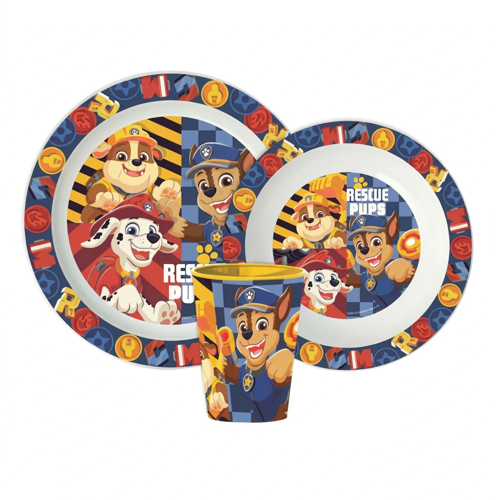 Set déjeuner 3pcs micro PATPATROUILLE Rescue Pups