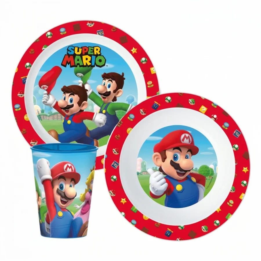 Set déjeuner 3pcs micro SUPER MARIO