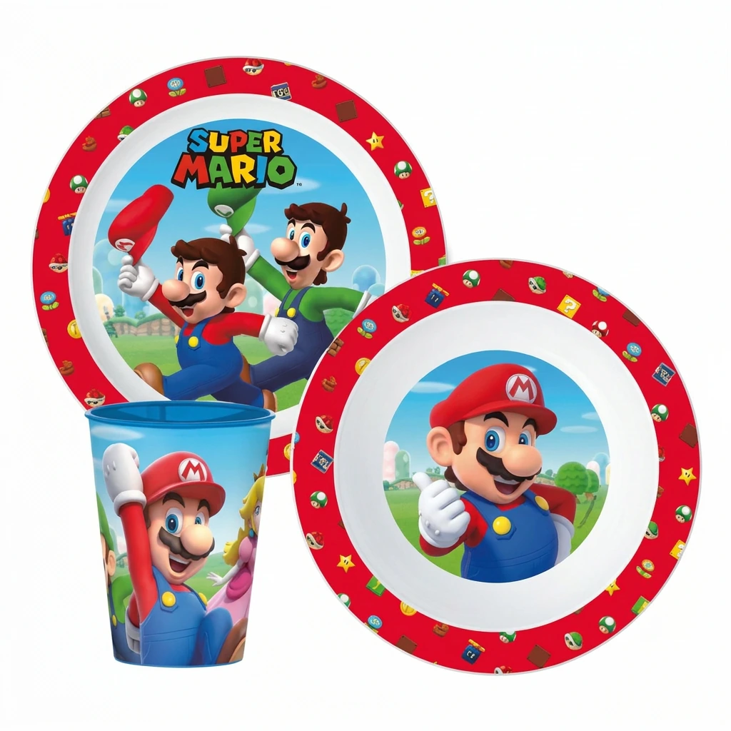 Set déjeuner 3pcs micro SUPER MARIO