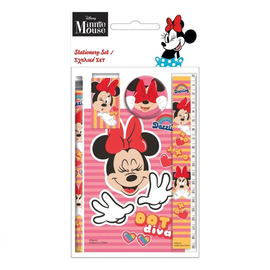 Set papeterie 5pcs MINNIE