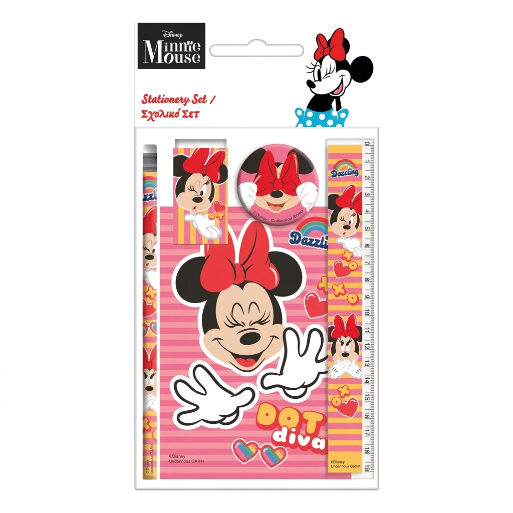 Set papeterie 5pcs MINNIE