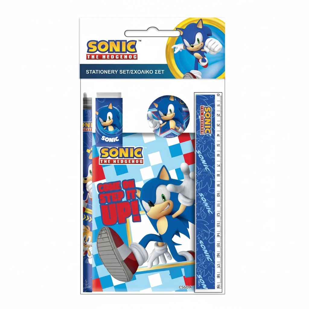 Set papeterie 5pcs SONIC
