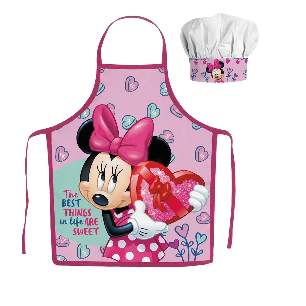 Set tablier + toque MINNIE (rose)