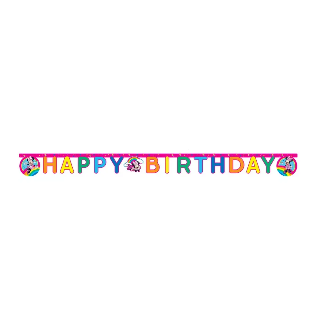 Guirlande décorative Happy Birthday MINNIE SMILE