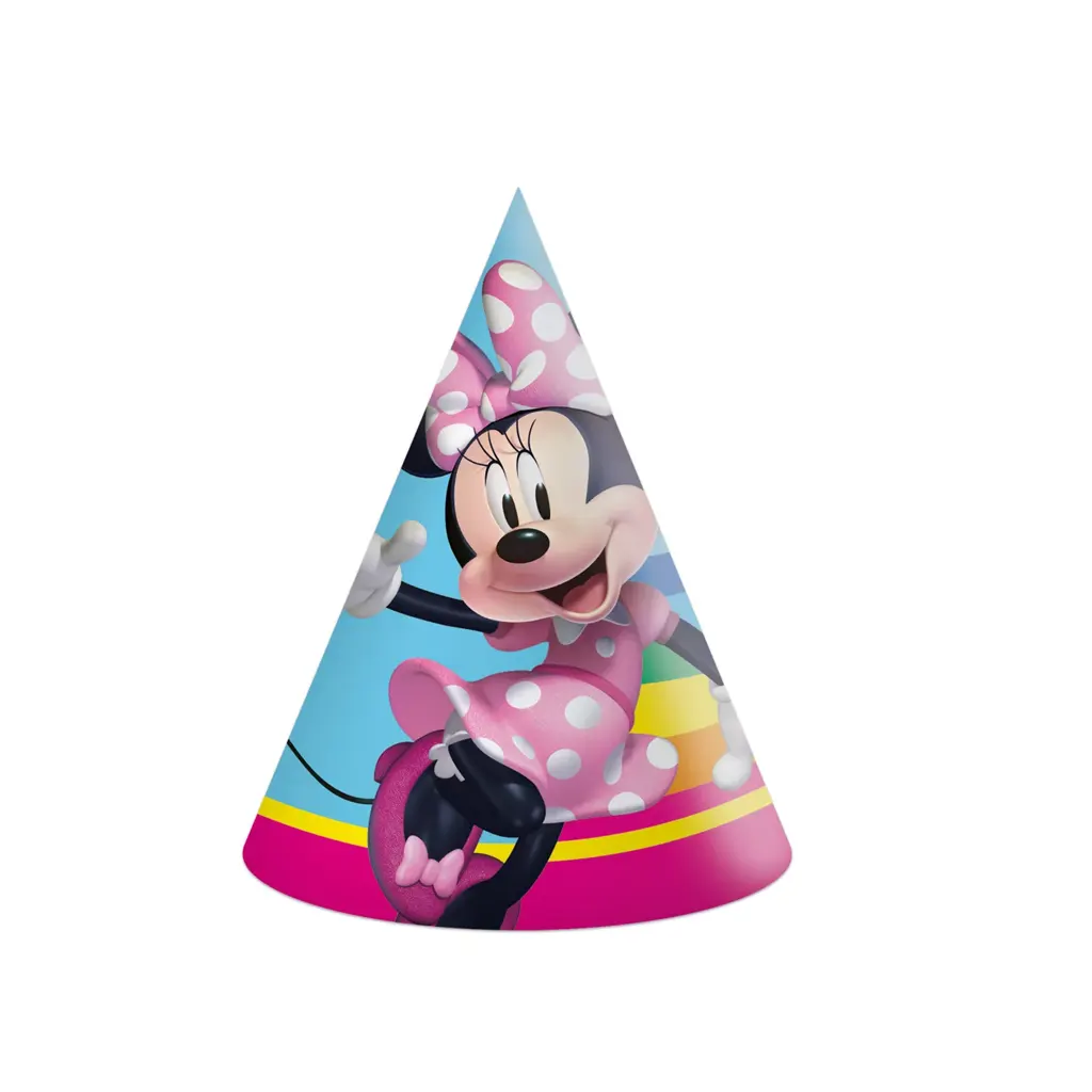 6 chapeaux de fête MINNIE SMILE
