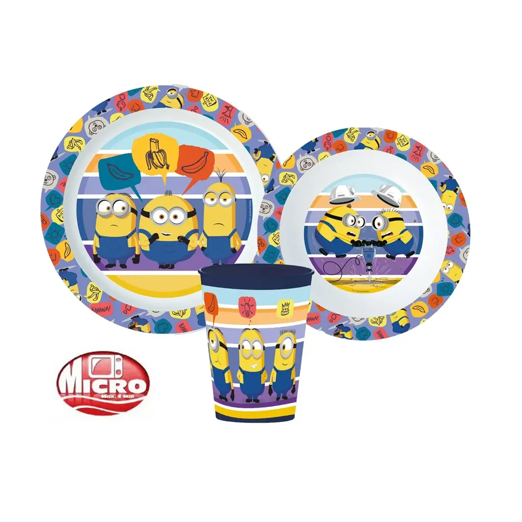 Set déjeuner 3pcs micro MINIONS
